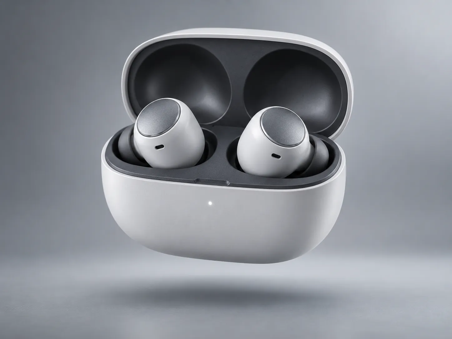 Modern electronics product image of wireless earbuds in a case
