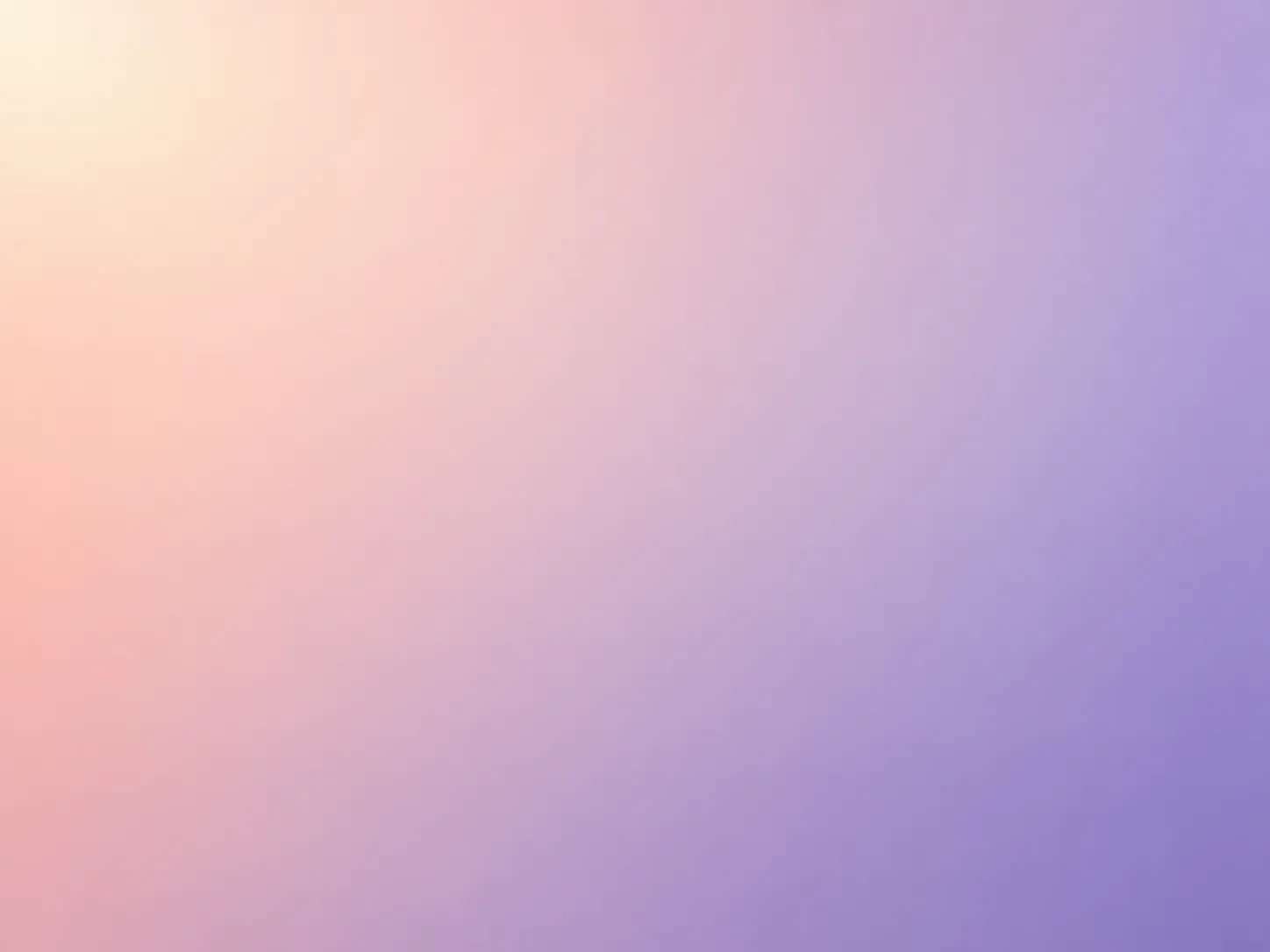 Soft pastel gradient background in peach and lilac